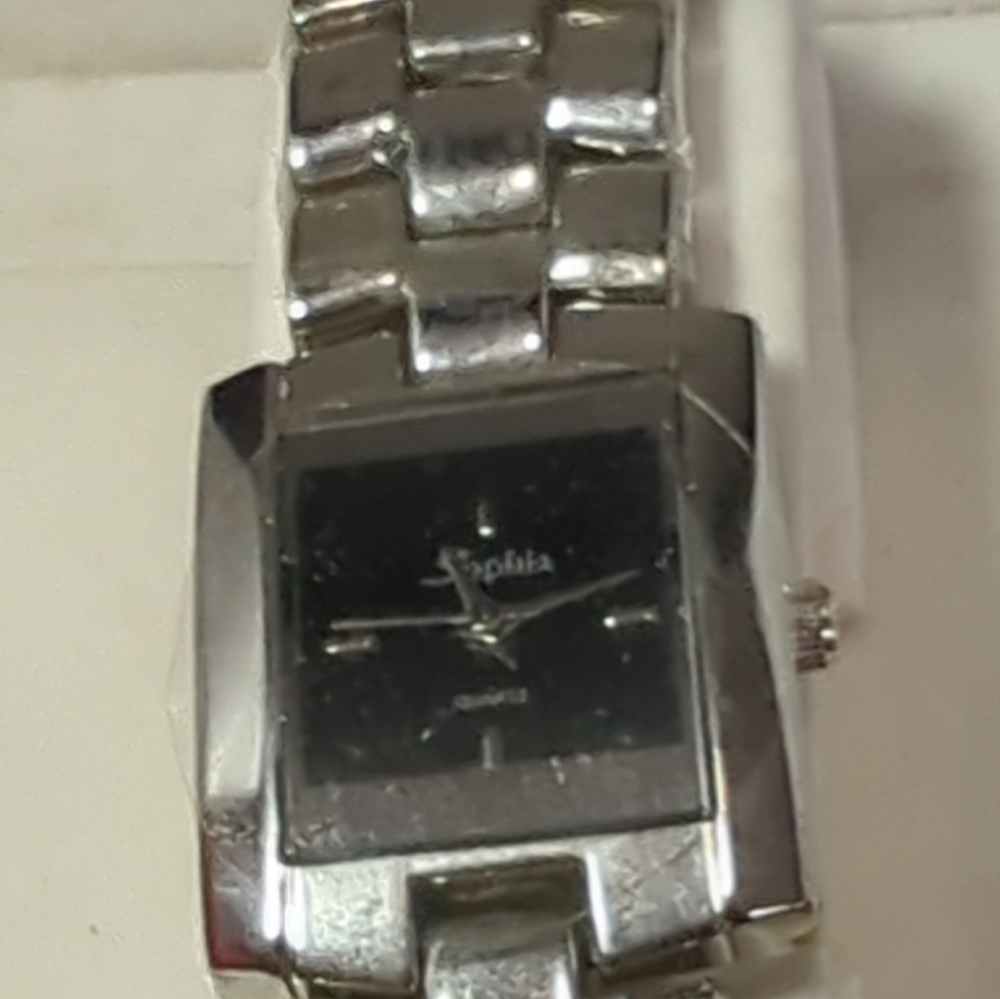 Ladies Quartz Watch Japan Movement  Stainless Steel New In Box By Sophia - Picture 4 of 10